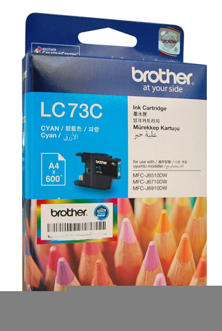 Brother LC-73 Cyan Ink Cartridge - 600 pages - Australian Printer ...
